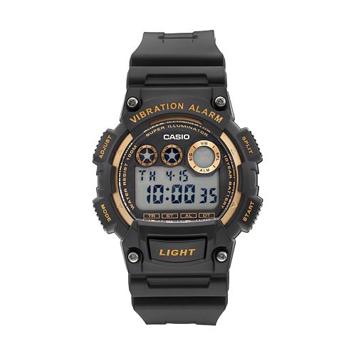 Casio Men's Vibration Alarm Digital Chronograph Watch - W735H-1A2V