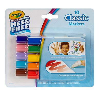 Crayola Mess-Free Color Wonder 10-ct. Mini Markers Set