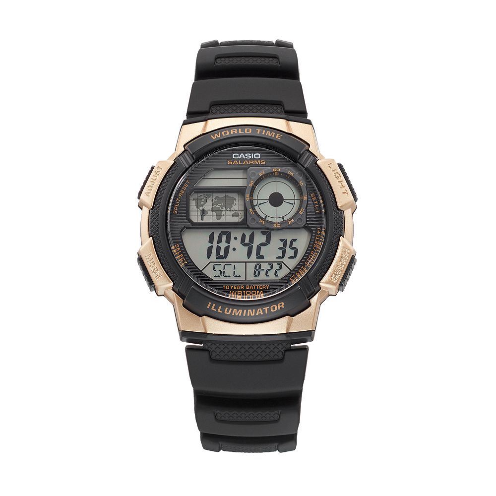 Casio Men's 45mm Classic Digital World Time Watch - AE1000W