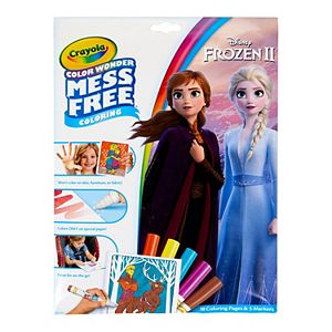 Disney's Frozen Mess-Free Color Wonder Markers & Paper Set by Crayola