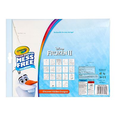 Disney's Frozen Mess-Free Color Wonder Markers & Paper Set by Crayola
