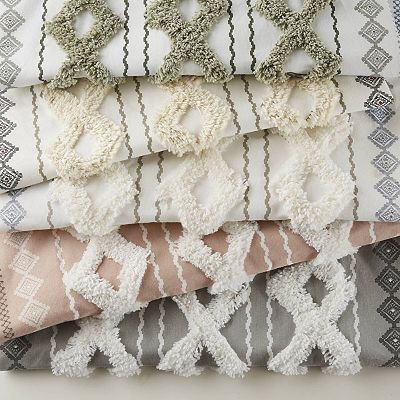 INK+IVY 1-Panel Imani Light Filtering Lined Cotton Rod Pocket