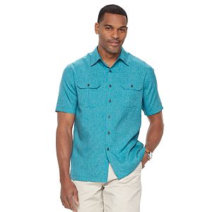 Men's Croft & Barrow® Classic-Fit Solid Outdoor Performance Button-Down Shirt