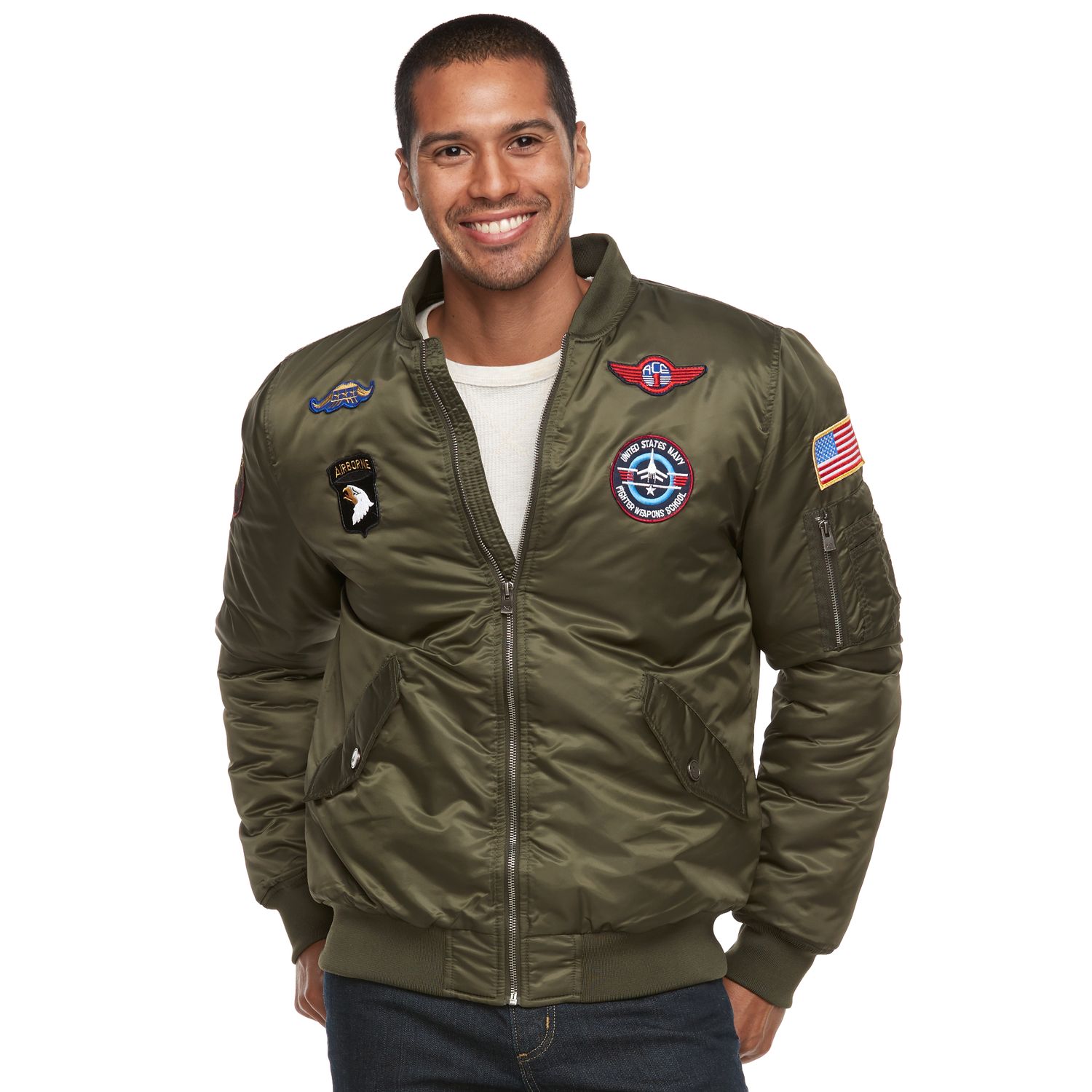 olive flight jacket