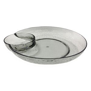 Food Network™ Smoke Textured Acrylic Chip 'N Dip Tray