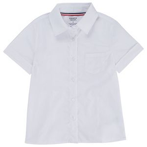 Girls 4-20 & Plus Size French Toast School Uniform Short-Sleeved Pointed Collar Blouse
