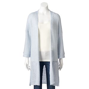 Women's LC Lauren Conrad Pointelle Long Cardigan