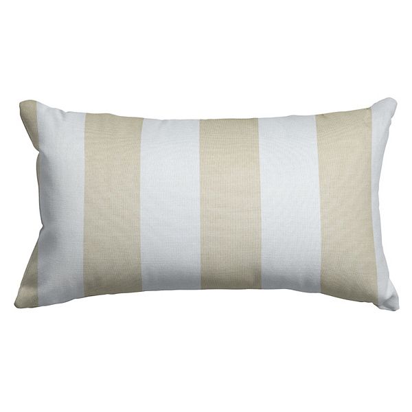 White oblong throw outlet pillow