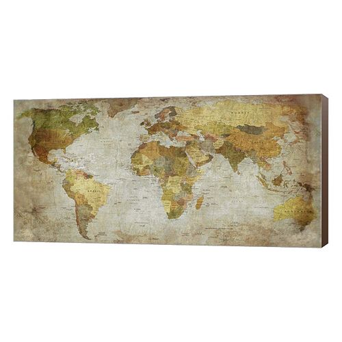 Metaverse Art Anima Mundi Map Canvas Wall Art