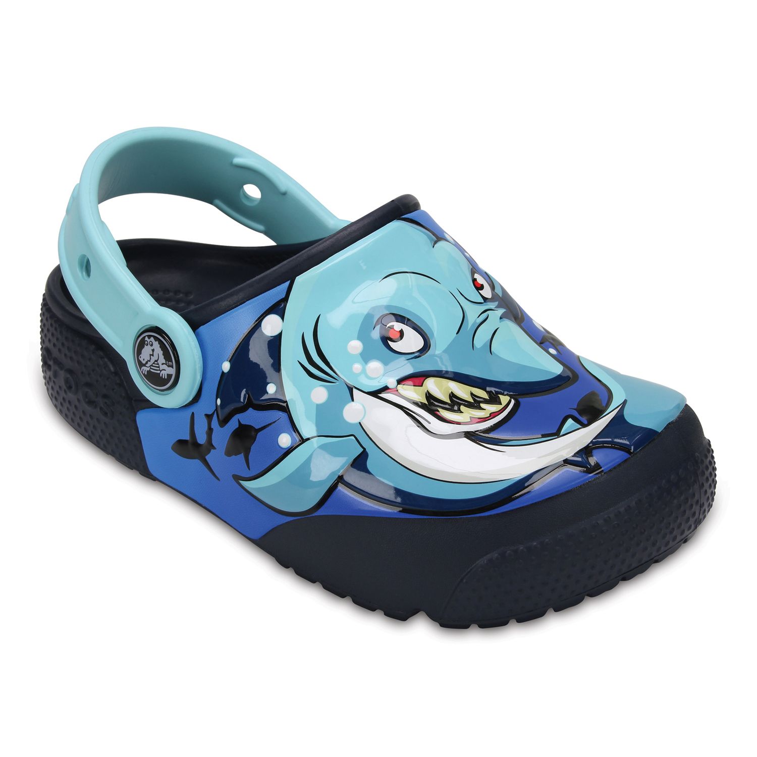 crocs shark light up