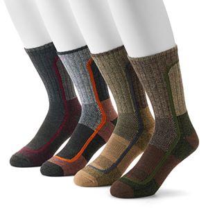 Men's Columbia 4-pack Colorblock Moisture-Control Crew Socks