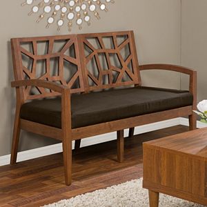 Baxton Studio Jennifer Modern Loveseat Bench