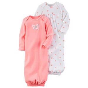 Baby Girl Carter's 2-pk. Floral & Butterfly Sleeper Gowns
