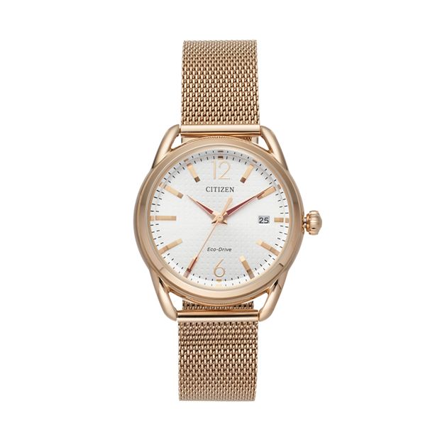 Drive from Citizen Eco Drive Women s LTR Stainless Steel Mesh