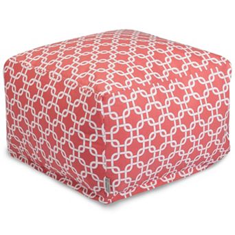 Majestic Home Goods Links Indoor / Outdoor Pouf Ottoman