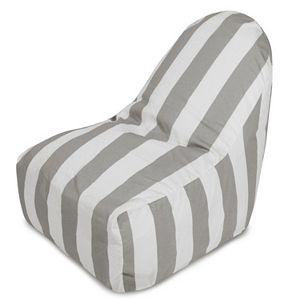 Majestic Home Goods Vertical Stripe Indoor / Outdoor Kick-It Chair