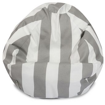 Majestic Home Goods Vertical Stripe Indoor / Outdoor Small Beanbag Chair