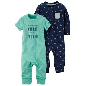 Baby Boy Carter's 2-pk. Space-Themed Coveralls