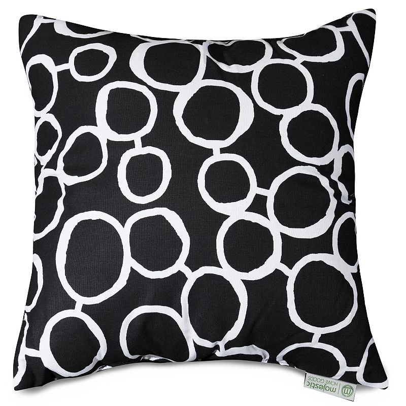 Majestic Home Goods Fusion Throw Pillow, Black, 20X20