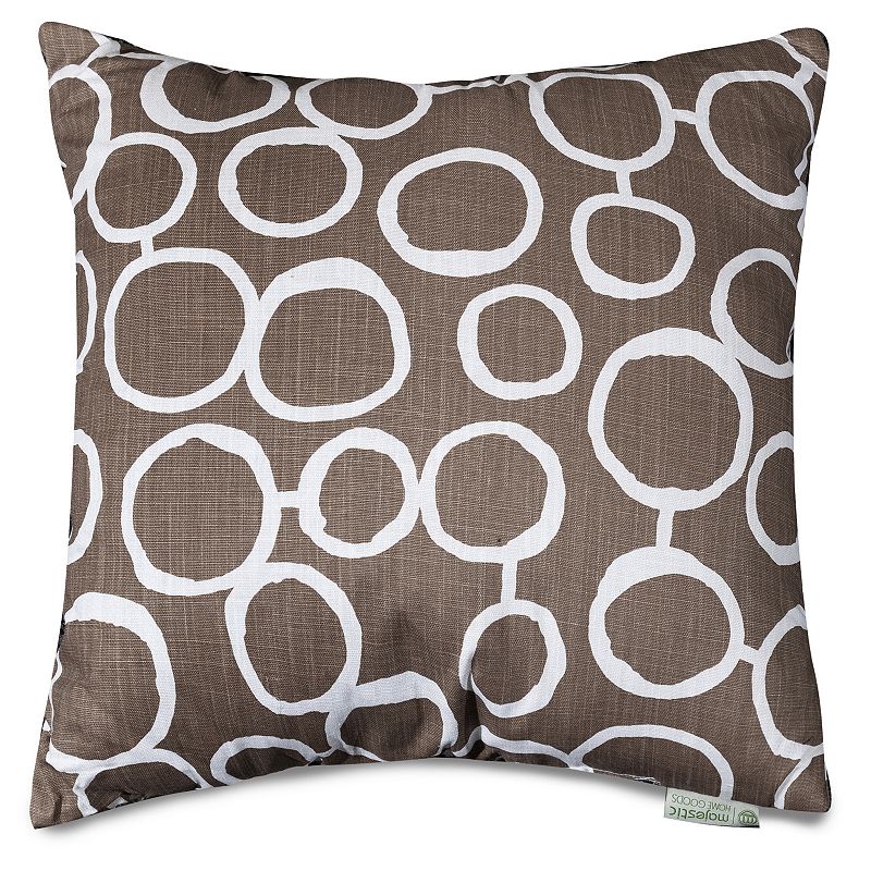 Majestic Home Goods Fusion Throw Pillow, Brown, 20X20