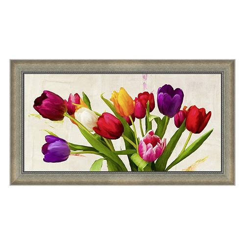 Metaverse Art Bouquet d'Ete Framed Canvas Wall Art