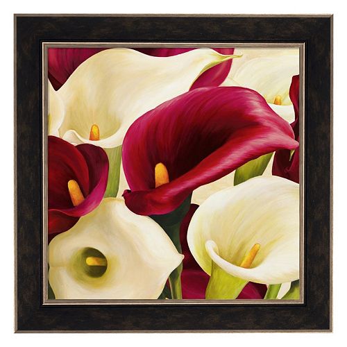 Metaverse Art Calla Composition Framed Canvas Wall Art