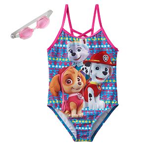 Girls 4-6x Paw Patrol Everest, Skye & Marshall One-Piece Swimsuit