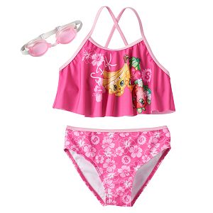 Girls 4-6x Shopkins Buncho Bananas & Strawberry Kiss 2-pc. Bikini Swimsuit Set