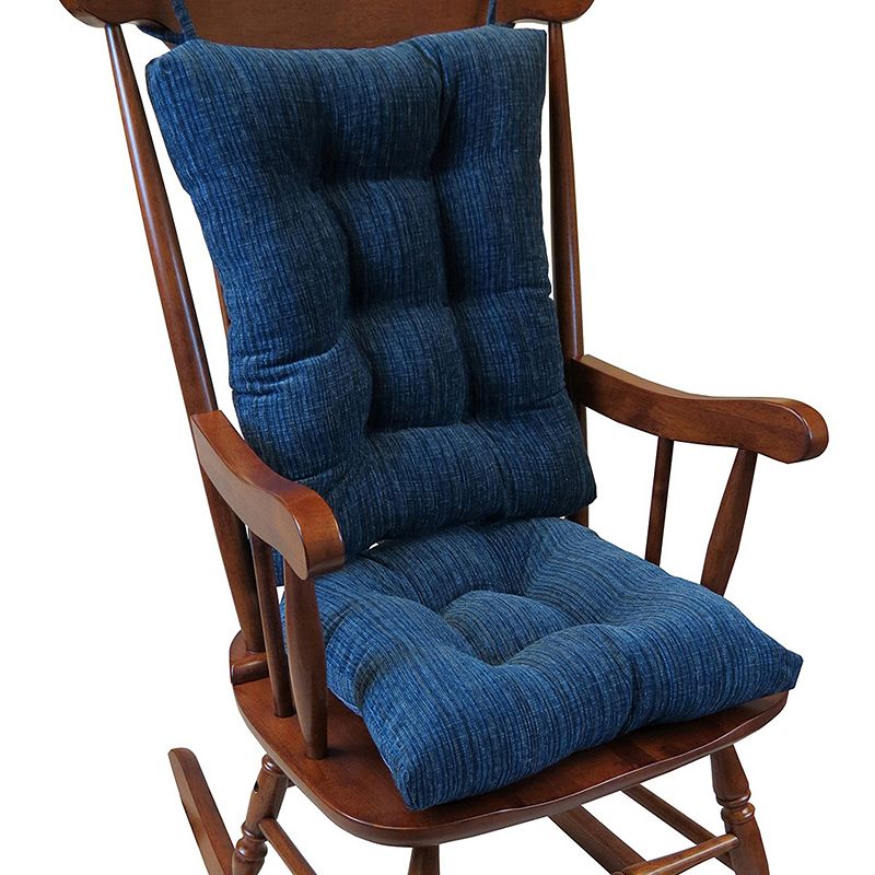 Klear Vu Gripper Polar Chenille Jumbo 2 Pieces Rocking Chair Cushion Set