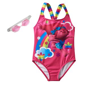Girls 4-6x DreamWorks Trolls Poppy Racerback One-Piece Swimsuit