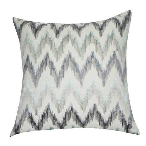 Loom and Mill Blue Chevron Throw Pillow