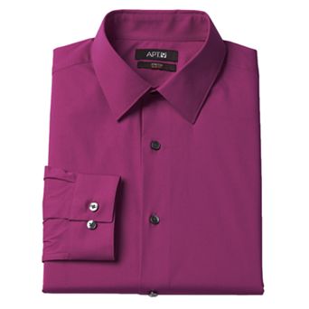 Men's Apt. 9® Slim-Fit Stretch Spread-Collar Dress Shirt