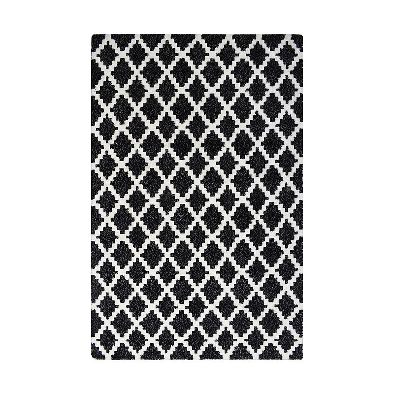 Sonoma Goods For Life Ultimate Performance Super Soft Washable Rug, Black, 8X10 Ft