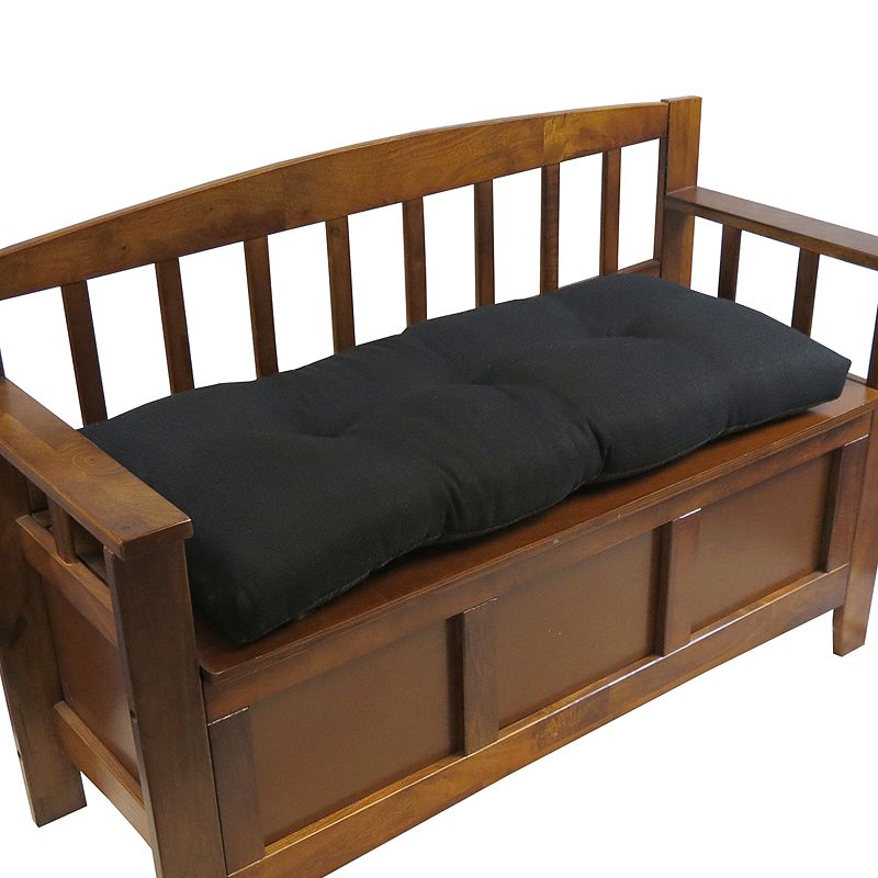 The Gripper Omega Tufted Bench Chair Pad, Black