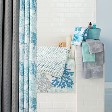 NEW! Sonoma Goods For Life™ Coastal Printed Shower Curtain