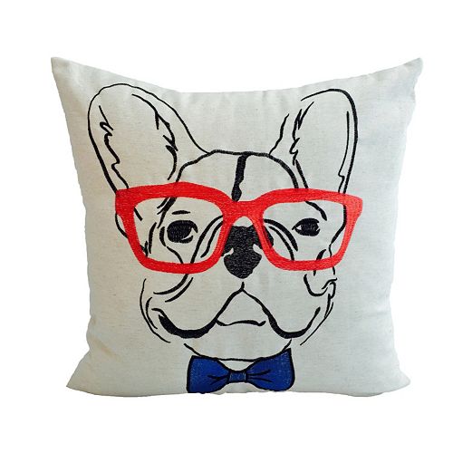 Loom and Mill French Bulldog Throw Pillow