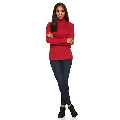 Women's Croft & Barrow® Essential Mockneck Top