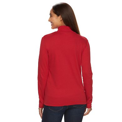 Women's Croft & Barrow® Essential Mockneck Top