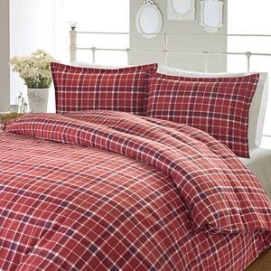 Laura Ashley Lifestyles Highland Check Flannel Comforter Set