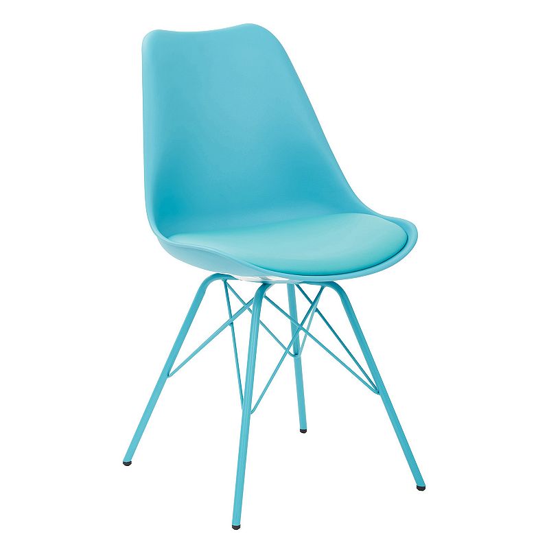 Ave Six Emerson Student Side Chair, Blue