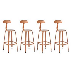 OSP Designs Lexington Distressed Metal Bar Stool 4-piece Set