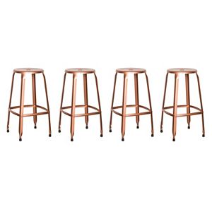 OSP Designs Newark Metal Backless Bar Stool 4-piece Set