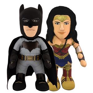 Batman v Superman: Dawn of Justice Dynamic Duo Batman & Wonder Woman 10-in. Plush Figures by Bleacher Creatures