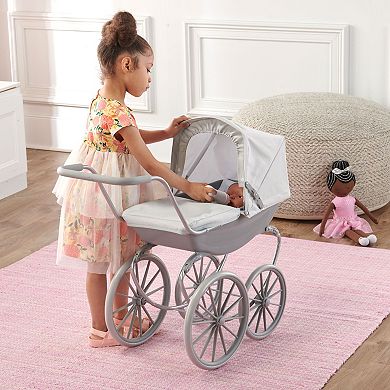 Badger Basket Gray London Doll Pram