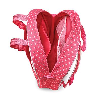 Badger Basket Doll Travel Backpack with Plush Friend Compartment