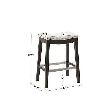 Madison Park Nomad 27" Saddle Counter Stool