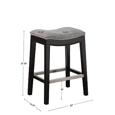 Madison Park Nomad 27" Saddle Counter Stool