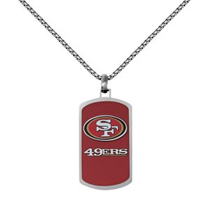Men's Stainless Steel San Francisco 49ers Dog Tag Necklace