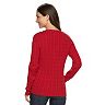 Women's Croft & Barrow® Cable-Knit Crewneck Sweater