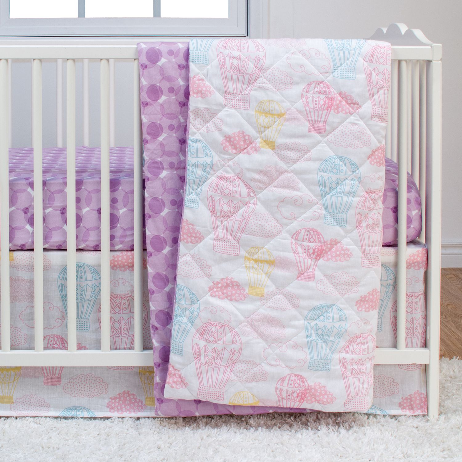 hot air balloon crib bedding